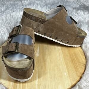 Free People X Intentionally Blank Flatform Sandal Womens Size 9.5 Rule Breaker